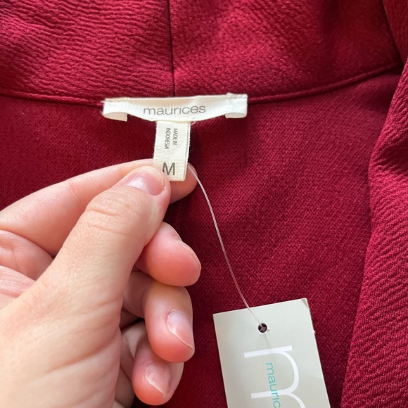 NWT Burgundy blazer - Picture 2 of 5